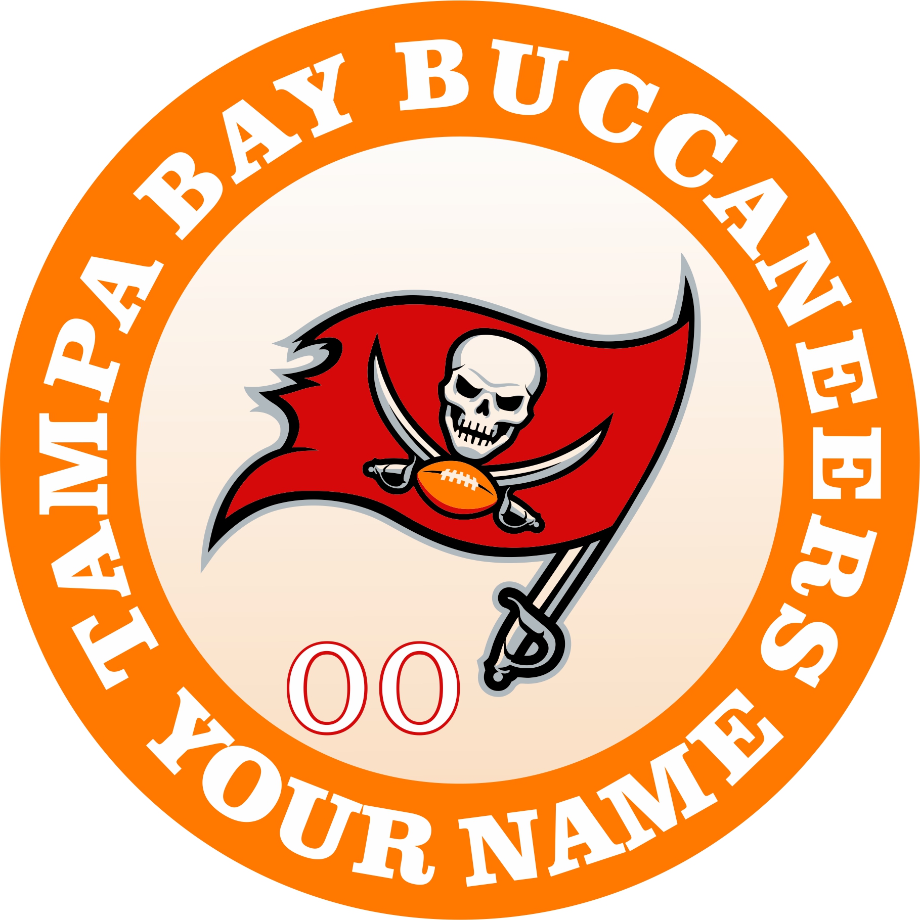 Tampa Bay Buccaneers Customized Logo iron on paper